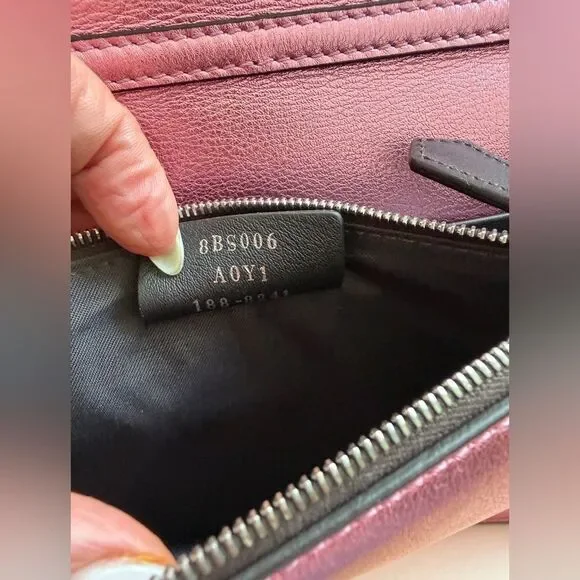 Fendi Vitello Catalon Metallic Pink Leather Bag with Silver Accent - Picture 14 of 17